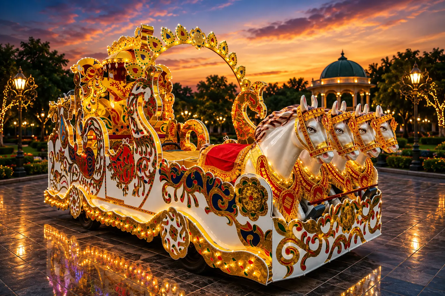 ACP Bahubali rath for luxury wedding procession and ceremonial entry.