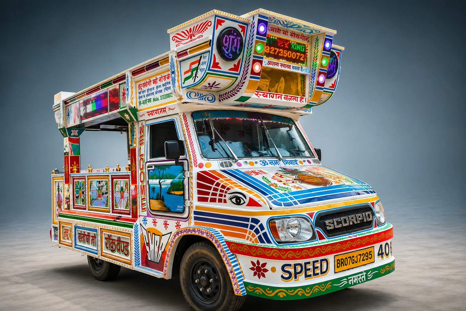 ACP Bahubali jeep rath for luxury wedding procession and ceremonial entry.