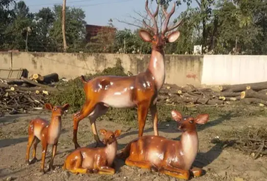 Animal Statues - handcrafted FRP sculpture for exterior decor.